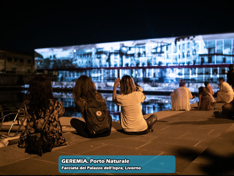 Videomapping al Porto Naturale di Livorno per Progetto Geremia sul tema della sostenibilità ambientale del mare